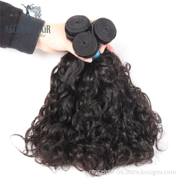 Factory Price Brazilian Cuticle Aligned Virgin Remy Human Raw Indian Temple Hair Water Wave Curly Weave Bundles Hairstyles